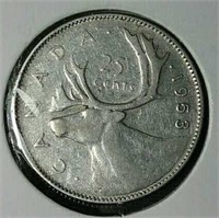 1953LD Canada Silver quarter