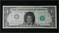 1977 Elvis 1 dollar USA Bill - legal tender