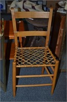 OLD CHAIR WITH RAWHIDE SEAT