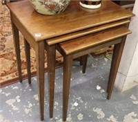 Set of 3 Cherry Nesting Tables by Stickley