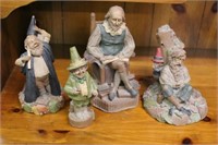 Group of 4 Tom Clark Gnomes; Rip Van Winkle,