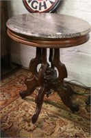 Victorian Marble top Lamp Table