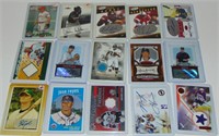 Large Lot of Sports Swatch Cards, Autographs, Etc