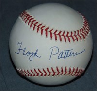 Floyd Patterson, Single Signed Baseball