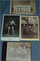 Lot of Four Sports Cabinet Cards.