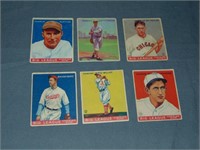 1933 Goudey Cards. Lot of Six Cards.