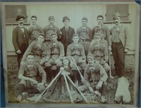 19th Century Baseball Team Photo.