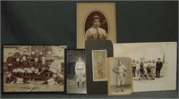 Lot of Six Early Baseball Photos.