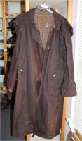 Men's Brown Duster of Waxed Cotton