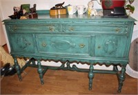 Antique Painted Sideboard with