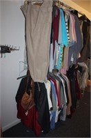 Two Racks of Men’s Clothes