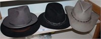 Four Men’s Wool and Felt hats in