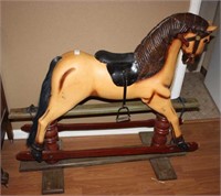 Large Cast Rocking Horse with Stand