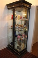 Glass and Marble Finish Display Cabinet