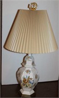 Ceramic Table Lamp with Transfer Design