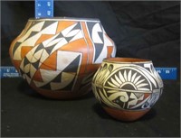 Acoma,New Mexico Pottery Set of two