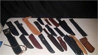 Large Lot of Misc. Knife Shealthm Cases