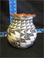 Large Acoma Pottery Vase by Virginia Stevens