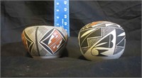 Set of two Acoma Pottery Pieces