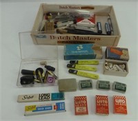 Large Lot of Vintage Pens, Nibs, Erasers