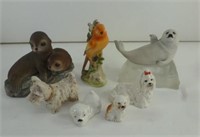 Lot of Figurines, 1987 Franklin Mint Snow Pup