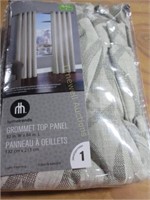 Paif of Taupe Light Filtering Curtains 84" long