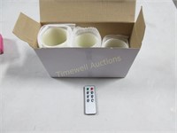3 Remote Control Wax Candles