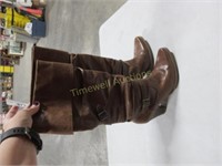 Bronx Brown Leather Boots-size 40