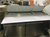 New 5 ft Stainless Steel Salad Prep Table