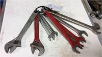 Assortment Of Box End Wrenches And Crevices