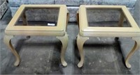 2 PC. End tables approximately 21-1/2" X 23" X 23"