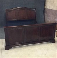 King Sleigh Bed with Rails