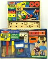 (2) Melissa & Doug Classic Wooden Toy Sets