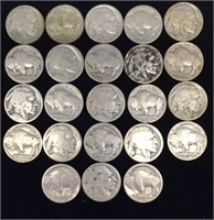 23 Indian Head Buffalo Nickels