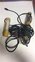 Two Work Lights (1 Working 1missing Bulb)