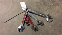 Group Of Five Wrenches In Total (4) Crescent