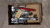 Grouping Of Assorted Tools Ratchets, Wrenches