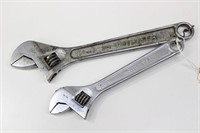 "Craftsman" Adjustable Wrenches- Size 8" & 10"