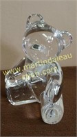 Lenox Crystal "Charming Teddy", 2000, Clear bear,