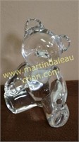 Lenox Crystal "Charming Teddy", 2000, Clear bear,