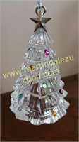 Lenox Crystal Christmas Tree Ornament w Gems