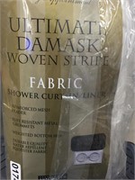 Ultimate Damask Fabric Shower Curtain