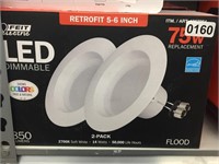 LED Dimmable Retro fit 5-6 inch Flood 75W