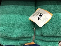 Set of 4 Bath Towels -TURQUOISE