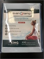 Even Temp King Sheets BLUE Retails $75
