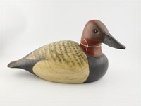 Drake Canvasback Decoy signed and dated Roe