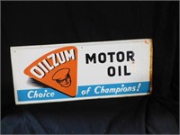 Vintage Oilzum Motor Oil metal advertising sign