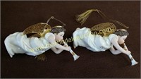(2) Lenox Ornaments - "Little Trumpeter" Limited