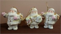 (3) Lenox Ornaments - (2) "Santa's Special