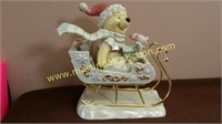 Lenox "Pooh's Christmas Sleighride" Winnie the